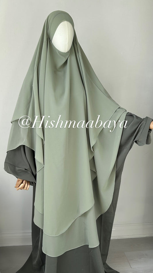 2 Layer Chiffon Khimars