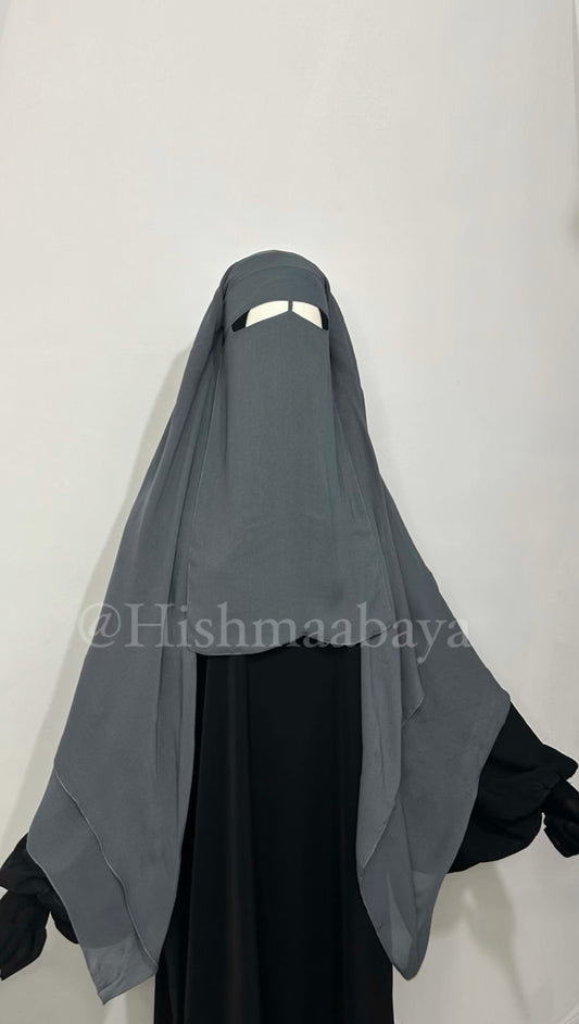 3 Layer Diamond Niqabs - Long